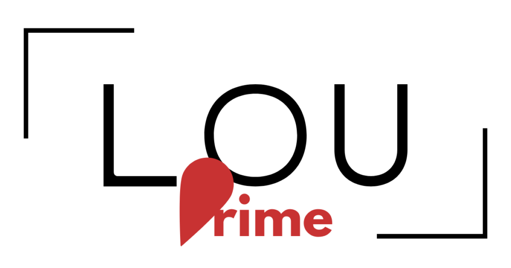 Logo for LouPrime.com, teaching people blog marketing from scratch!