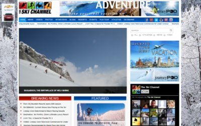Screenshot of TheSkiChannel.com, the leading source of Ski News!